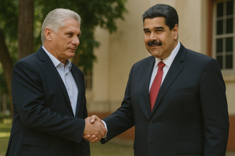 La presencia de Miguel Díaz-Canel en la toma de posesión de Nicolás Maduro: Un acto de apoyo a la dictadura venezolana